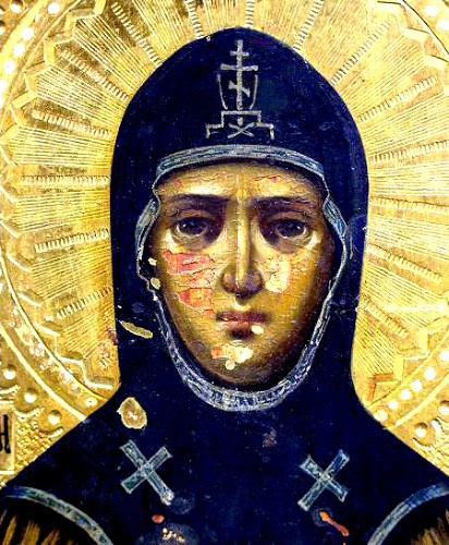 Православие, икона 'Св. Евфросинья (Евдокия) Московская'