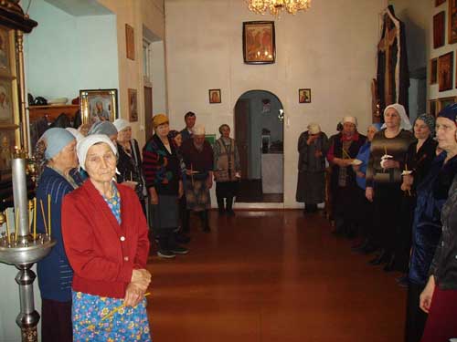 Амурская область: Соборование (Елеосвящение) в храме п. Бурея в Великий пост 2008 года