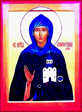Православие, икона прп. Евфросинии Московской