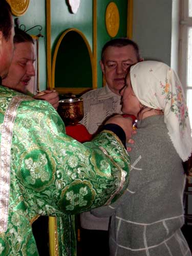 в храме п. Бурея Амурской области в день прп. Серафима Саровского 15 января 2008 года