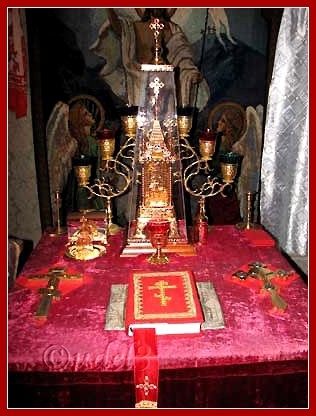 Вид Престола в православном молельном доме в городе Пучеж Ивановской области