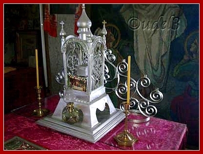 Вид Престола в православном молельном доме в городе Пучеж Ивановской области